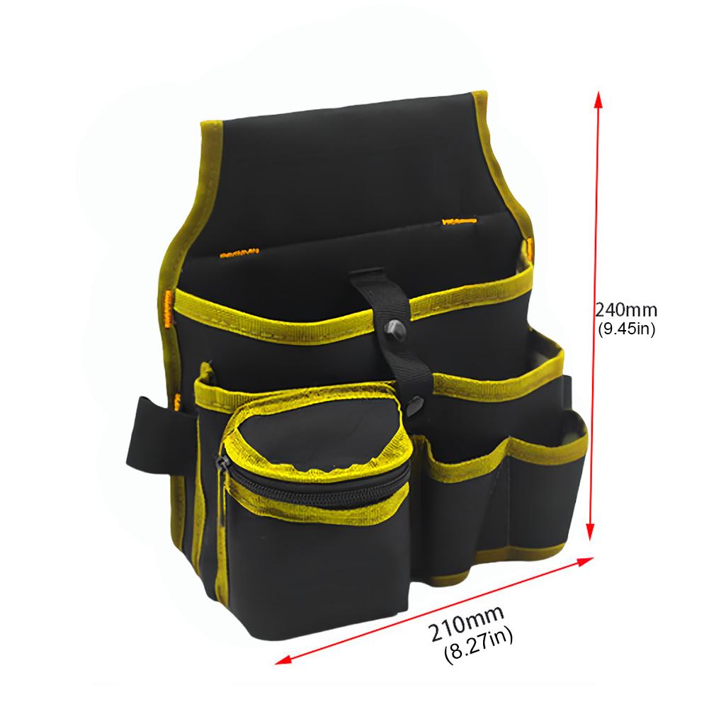 600D Oxford Tool Bag Belt Waist Bag Pouch Waist Pocket Outdoor Work Hand Tools Hardware Storage Electrician Gardening Tool