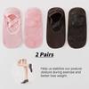 Professional Women Yoga Sock Silicone Anti-slip Ballet Pilates Socks Women Backless Breathable Bandage Yoga Sport Sock