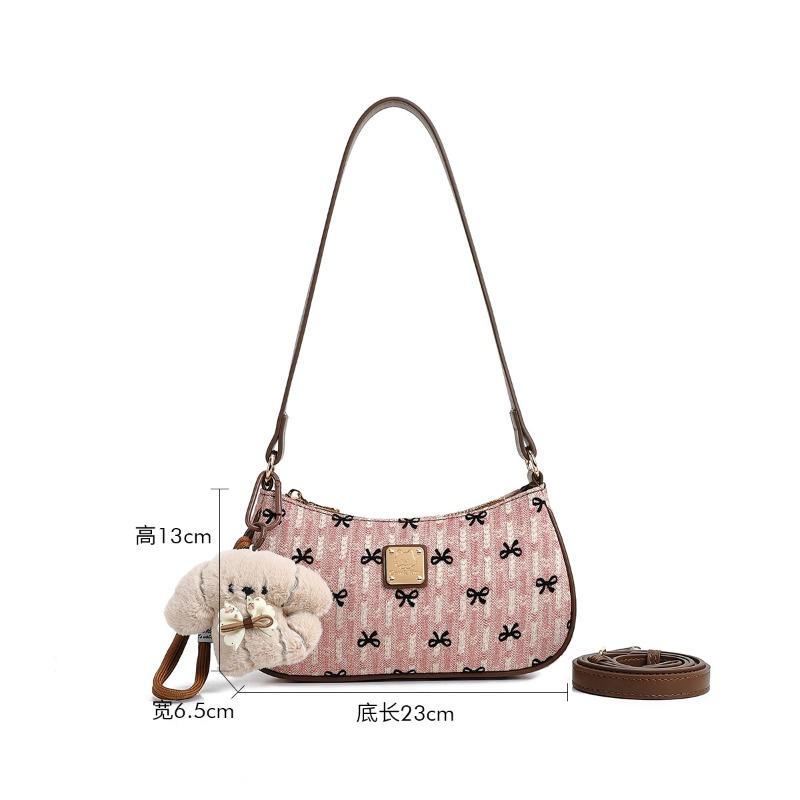 

Нишевая сумка подмышку женская новая летняя сумка через плечо и кроссбоди универсальная с бантом маленькая квадратная сумка