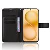 For Vivo X200 FE 5G/S30 Pro Mini 5G Leather Wallet Case with Strap Diamond Texture Phone Cover
