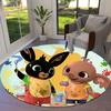 Bing Round Area Rug,Carpet Rug for Living Room Bedroom Sofa Playroom Decor,Non-slip Floor Mat