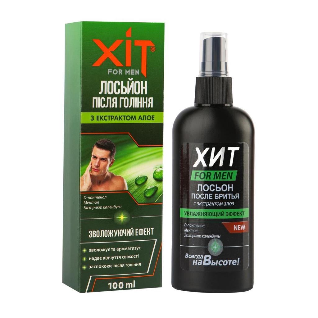 Aftershave Lotion Set with Healthy Oil - HIT, 100 Ml - 3.4 FL.OZ
