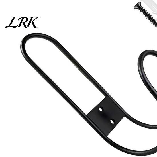 Garage Organization System Heavy Duty Garden Hose Holder, Wall Mount Iron Water Metal Hook Hanger, Multi-functional Organizer for Cables Mops