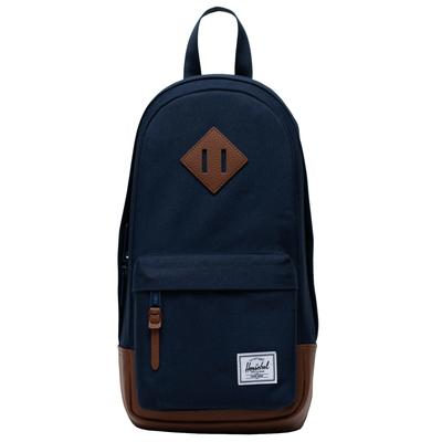 Heritage Shoulder Bag, Unisex Navy Backpack