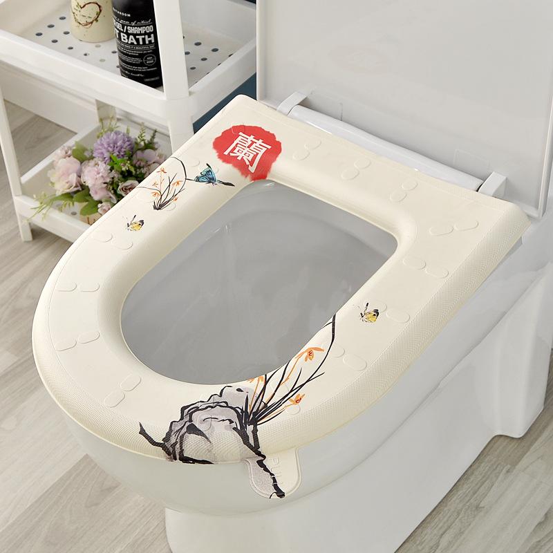 Eva Toilet Seat Cover Mat Summer Soft Washable Closestool Mat Seat Case Toilet Lid Pad Cover Bathroom dropshipping