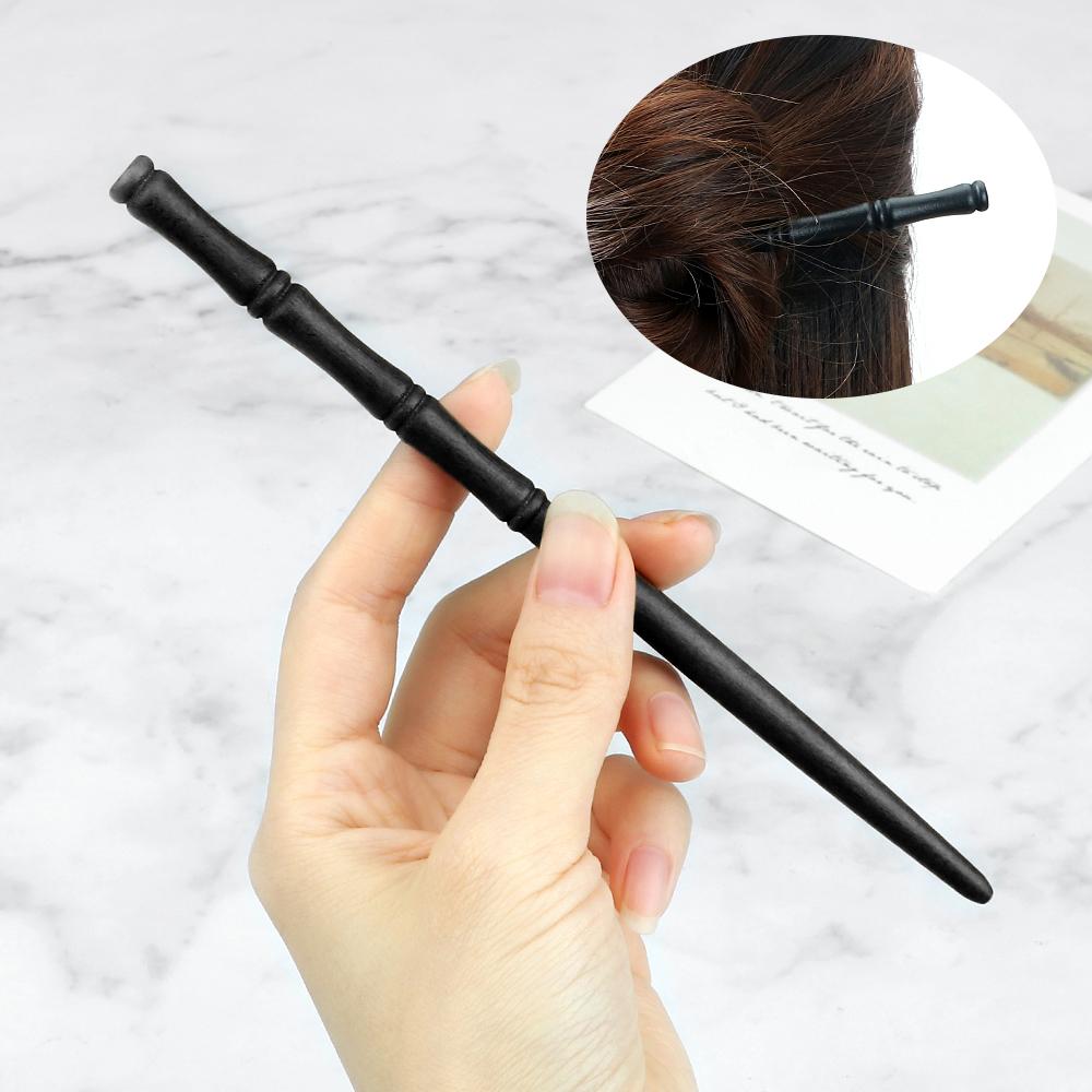 Damen Bambusförmige Hölzerne Haarnadeln Chinesischer Antiker Stil Haarstäbe Retro Schlichte Mädchen Hanfu Kopfschmuck Haaraccessoires Schmuck