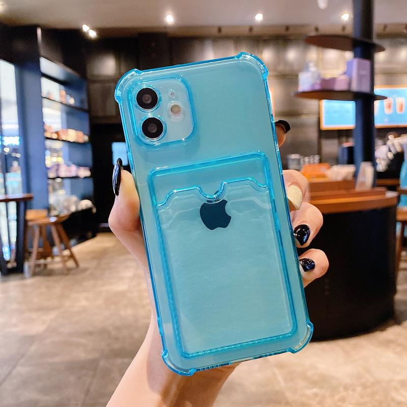 Buy Shockproof Card Slot Silicone Soft Case Cover For iphone 14 Pro Max