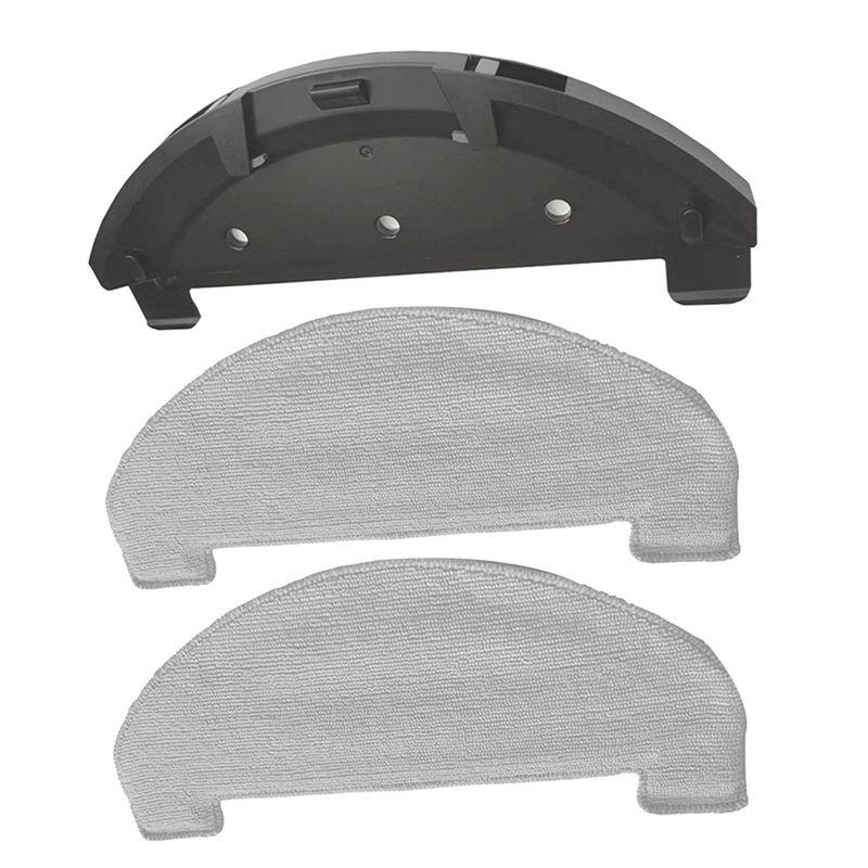 AEE4-Mop Holder With Mop Pad For Laresar L6 Pro/ AIRROBO T10 Robot Vacuum Cleaner Accessories Replacement Parts