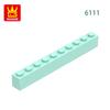 Non-Toxic 25Pcs/Lot 6111 Thick 1X10 Basic Building Blocks Classic Construction Accessories Compatible With Brick Children Gift Box