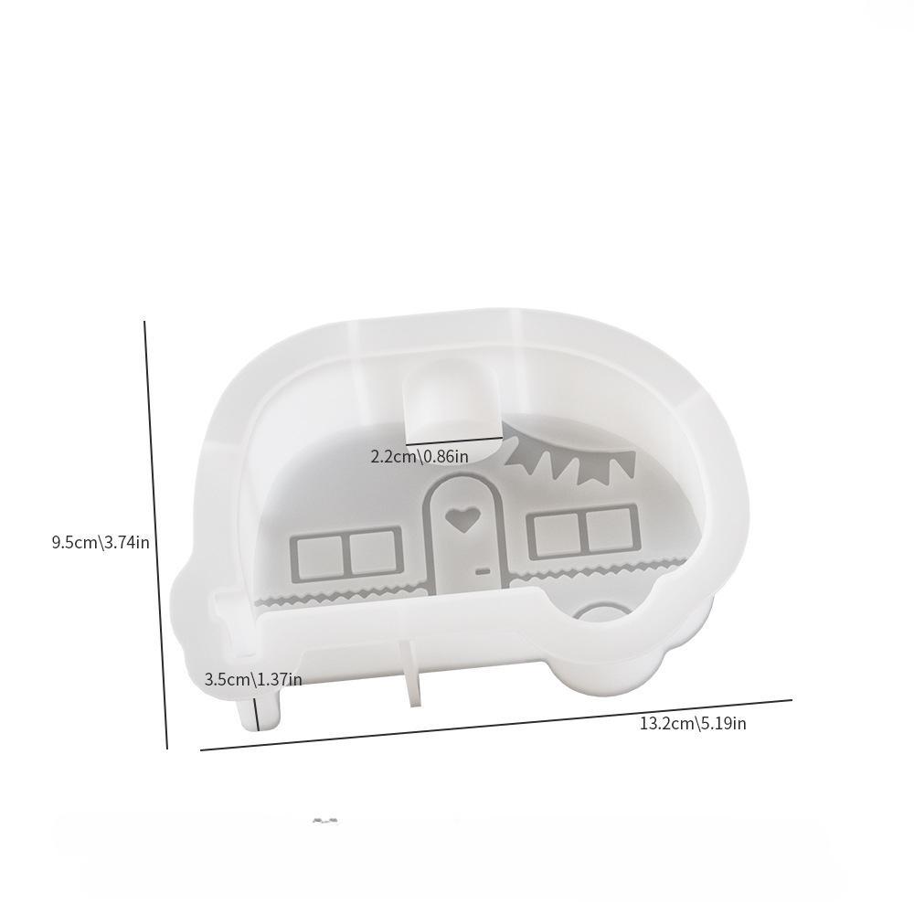 DIY Car Shape Candle Holder Resin Mold Aroma Candle Base Silicone Mold Home Decoration