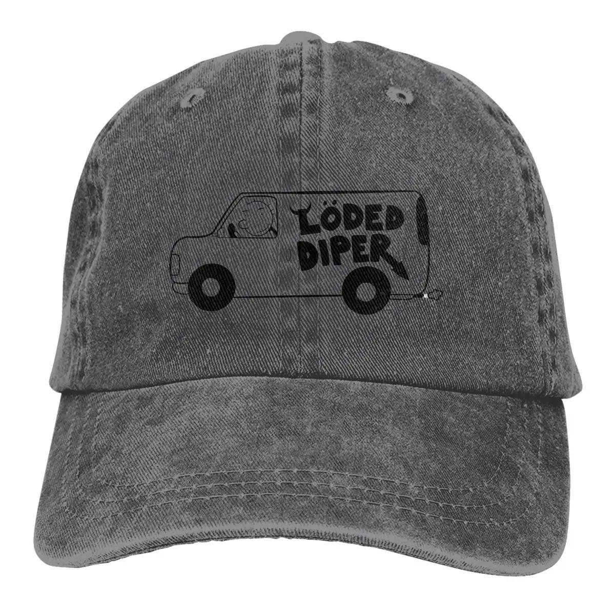 

Loded Diper Van Trucker Hats Merch Retro Distressed Washed Diary of a Wimpy Kid Hat For Unisex Style Adjustable Adjustable темно-серого