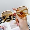2pcs Women'S Vintage Minimalist Round Fashion Glasses Cute Candy Color Decoration