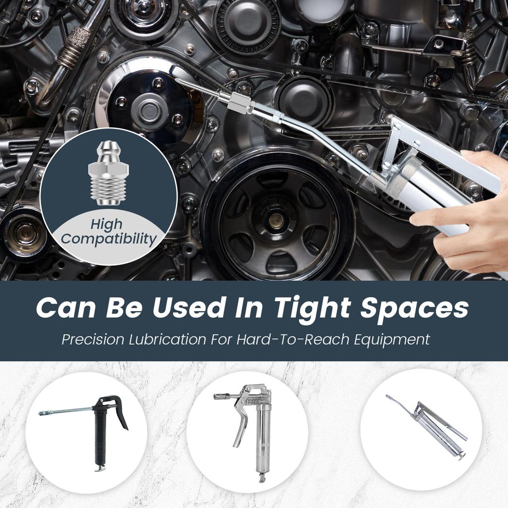 Grease Injector Needle Bearing Grease Needle Nozzle Grease Gun Needle Tip Needle Grease Fitting Grease Tool for Car Tractor Ship