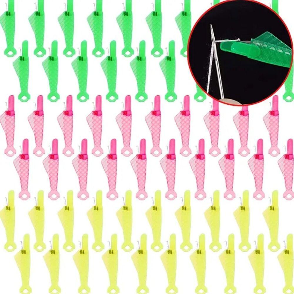 

5/10 шт. з гачком у формі риби. Міні-втягувач нитки. Інструменти для рукоділля. Швейна фурнітура. green-5pcs