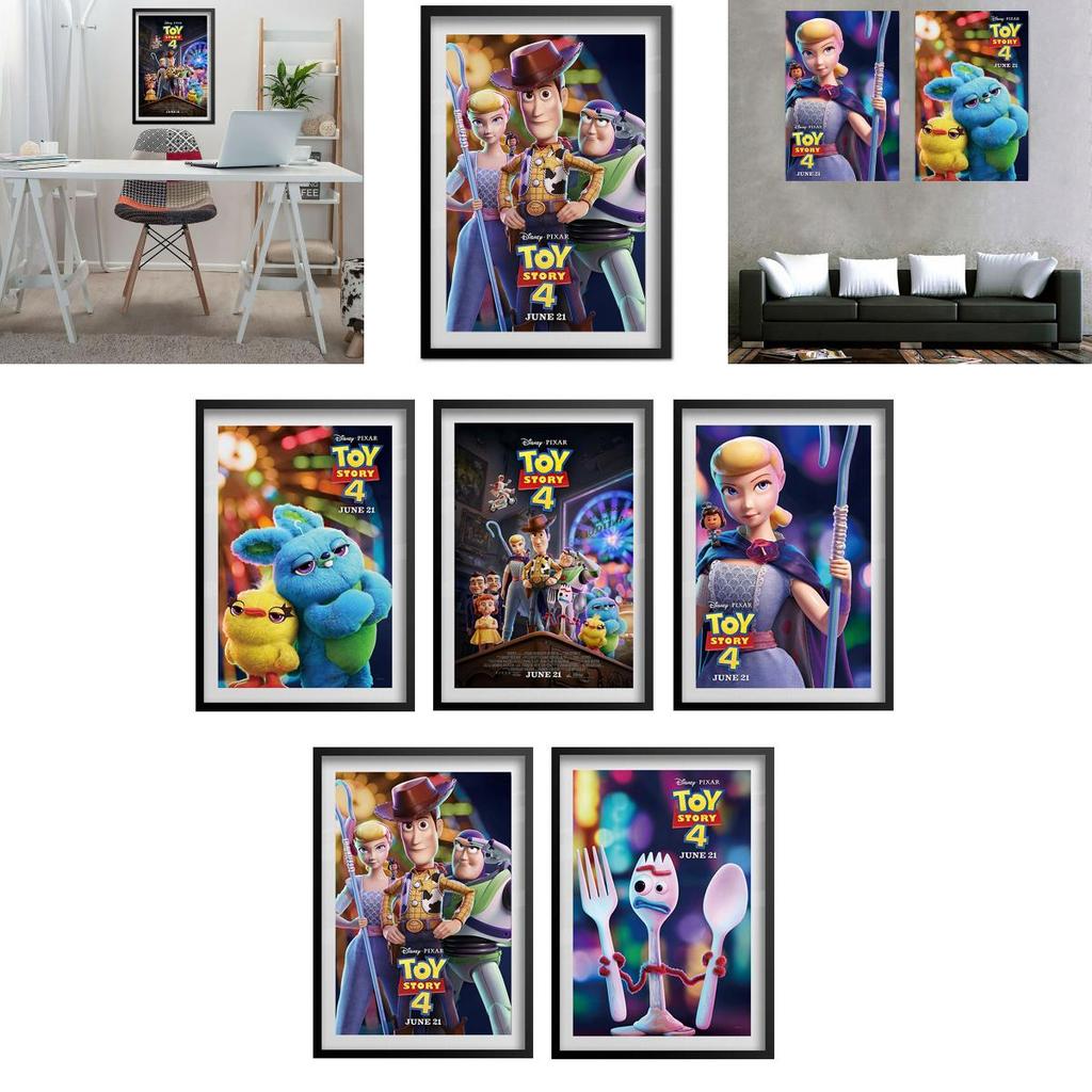 Poster in Seta ad Alta Risoluzione di Toy Story 4 Per Appassionati di Decorazione della Casa**