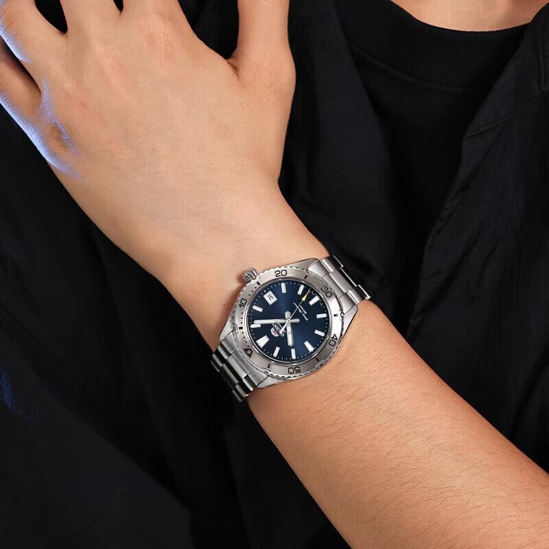 Business Automatic Silver Dial Men's Watch Metal Suitable for Friends As a Gift RA-AC0Q01B10B RA-AC0Q02L30B RA-AC0Q03S30B