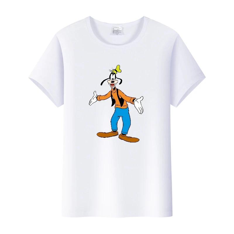 Fashion Cartoon Goofy Goof Clothes Oversized T-shirt Summer White Tees 90S Tops Harajuku Blouses Tshirt Unisex