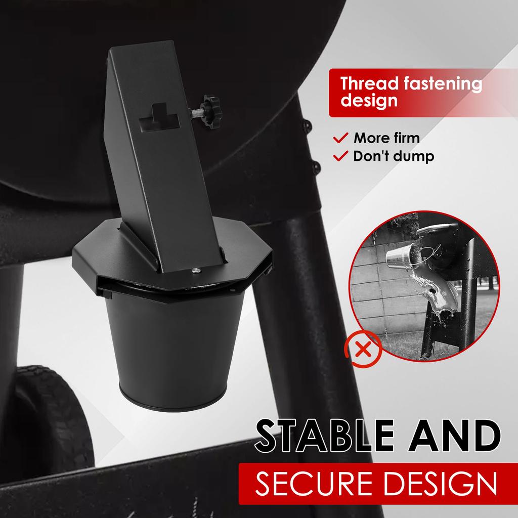 Відро для жиру з кришкою та 12-ма вкладишами Вуглецева сталь Герметичне Відро-піддон Відро для копчення для Traeger, Pit Boss, Z Grills, Rec