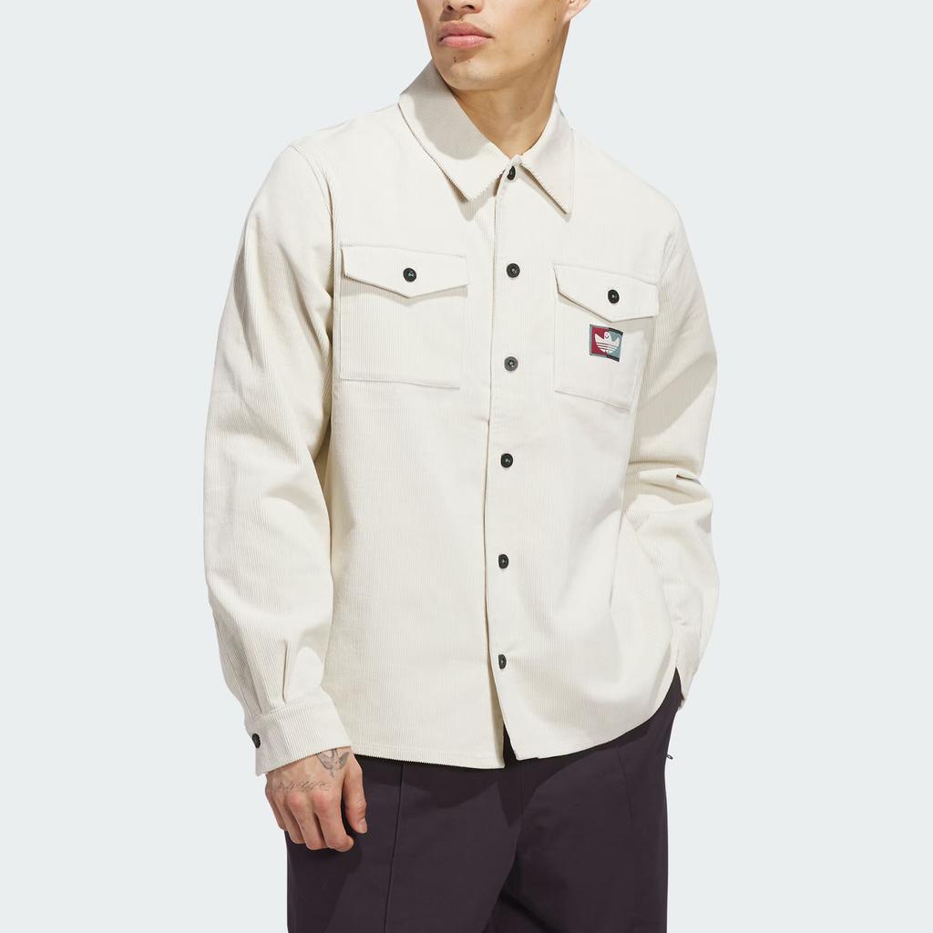 Adidas Originals Shmoofoil Corduroy Button Up Shirt Men Shirts JX5443