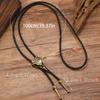 Crow Skull Cowboy Braids Rope Bolo Tie Shirt Collar Necktie Jewelry Necklace