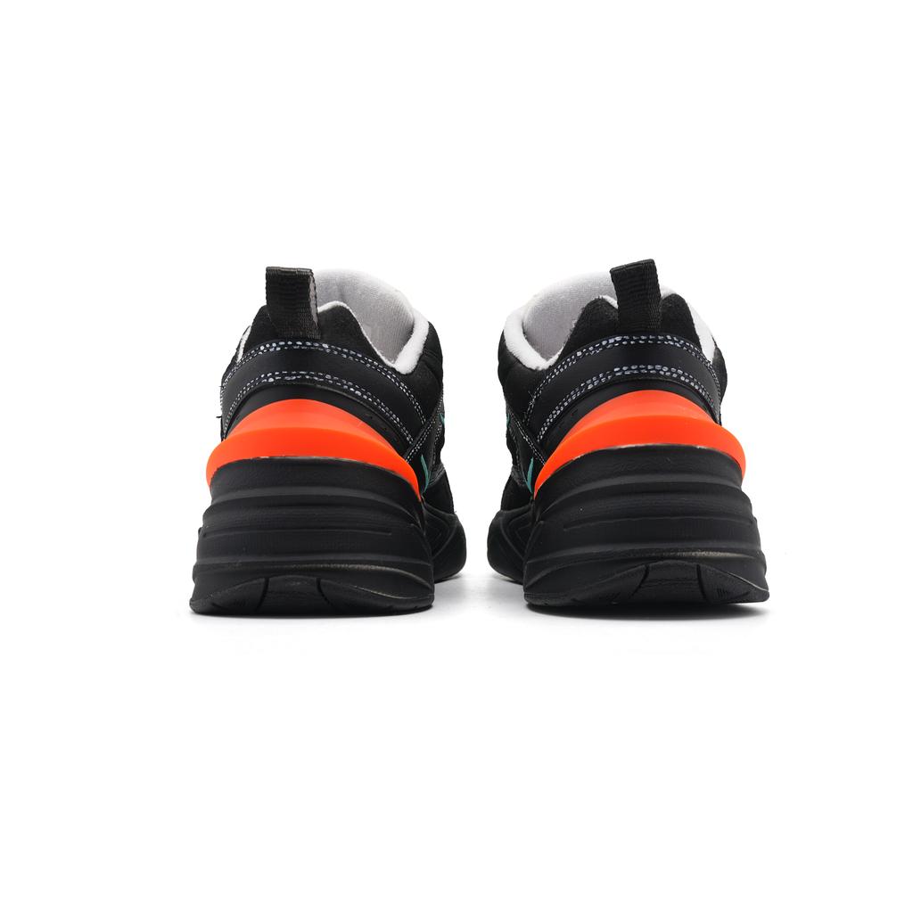 Nike M2K Tekno Night Patrol Aurora Abrasion Resistant Low top Chunky Sneakers Unisex Orange Black AV4789-001(Team1822-)