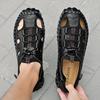 Summer Mens Leather Sandals Men's Closed Toe Sandals Breathable Casual Sneakers Sandals for Men Mens Sandals