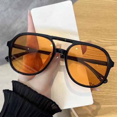 Vintage Men Women Big Sunglasses Men Square Shades Brand Designer Unisex Sun Glasses Black Lense Male Female Sunglasses Uv400