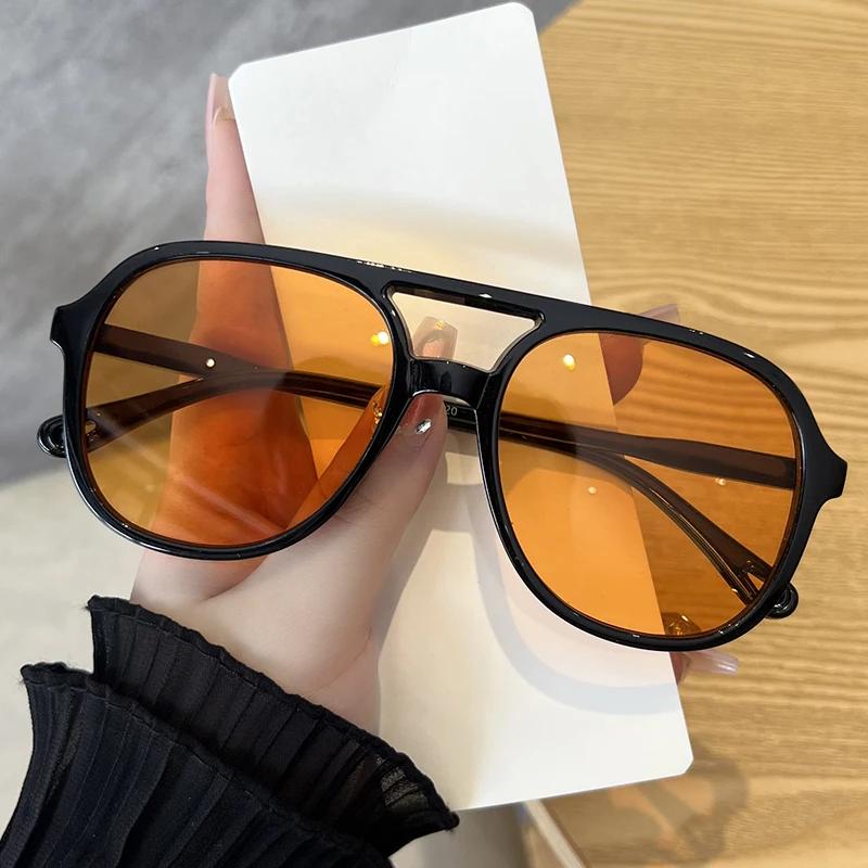 Vintage Unisex Duże Kwadratowe Okulary Przeciwsłoneczne Ochrona UV400 Czarne Szkła Designerskie Okulary dla Mężczyzn Kobiet