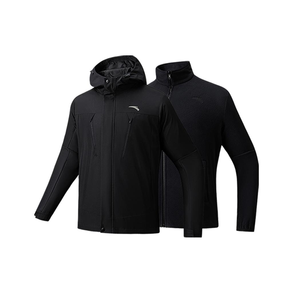 Anta Outdoors Series 2025 Winter Waterproof Windproof Jacket Men Jacket Basic-Black 952546610-5