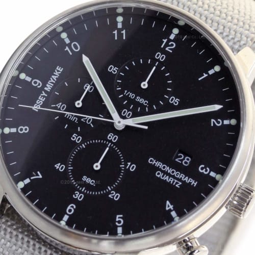 Issey Miyake Men's C-C Chronograph Watch, designed by Ichiro Iwasaki, NYAD005