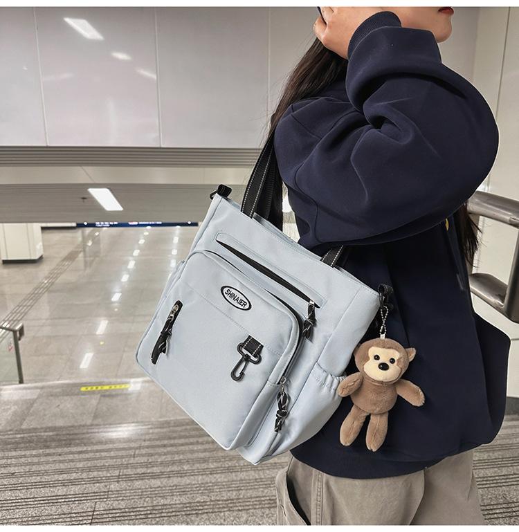 College Messenger Bag Studentische Umhängetasche für den Unterricht Große Kapazität Tragetasche