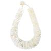 [mmj modernistisch] Meerjungfrauen-Muschel-Lei-Accessoire, Tahitianischer Tanz, Hula-Tanz-Halskette, Polynesische Tänze, Natürliches Perlmutt, Damen-Resort (Weiß)