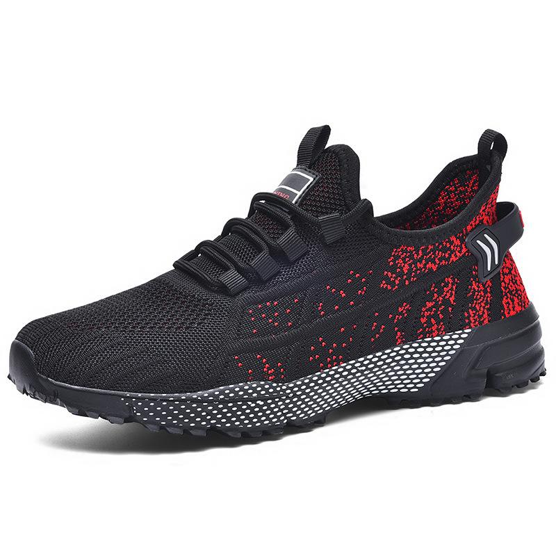 New one-foot stool 39-50 sports shoes casual men's shoes breathable fly-woven mesh air cushion running shoes men's trendy shoes