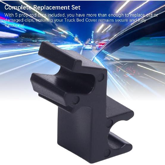 5 Stück Stützstangen-Clips Set, Abdeckung Zugstangen-Haken, Ersatzteile Kompatibel für Undercover Hard Folding Ladefläche