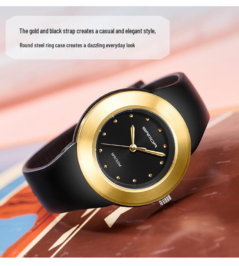 Sanda Trendy Waterproof Quartz Watch for Teens - Lightweight, Simple, Casual Wristwatch for Students