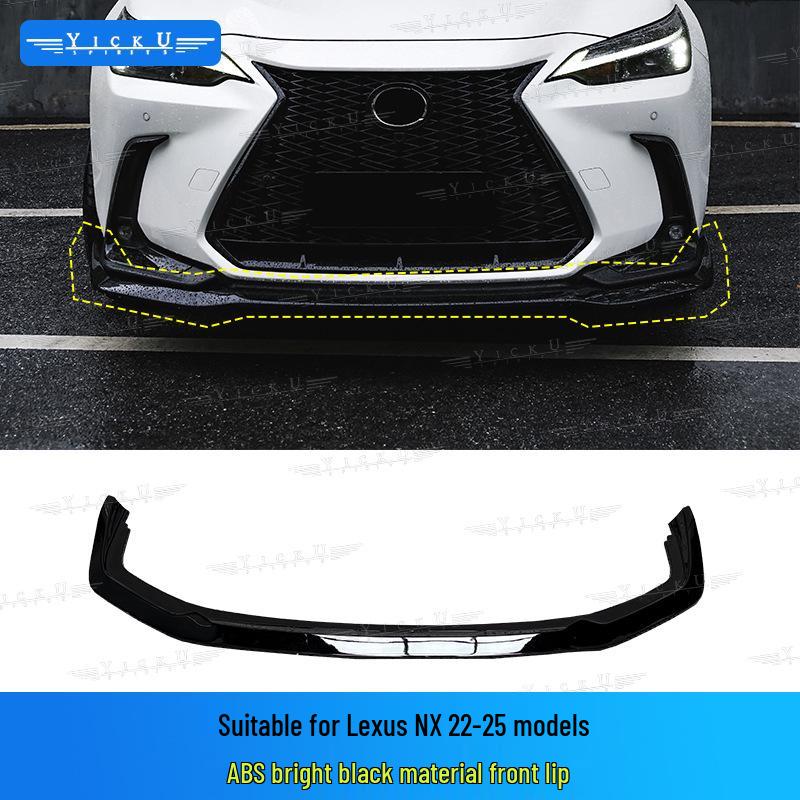 Комплект обвеса кузова Lexus NX 22-25 Глянцево-черный: Передний сплиттер, Задний диффузор, Пороги
