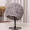 Hat Women's Autumn and Winter Thickened Beret Handmade Knitted Hat Wool Beret Sweet Baotou Hat Women's Autumn and Winter