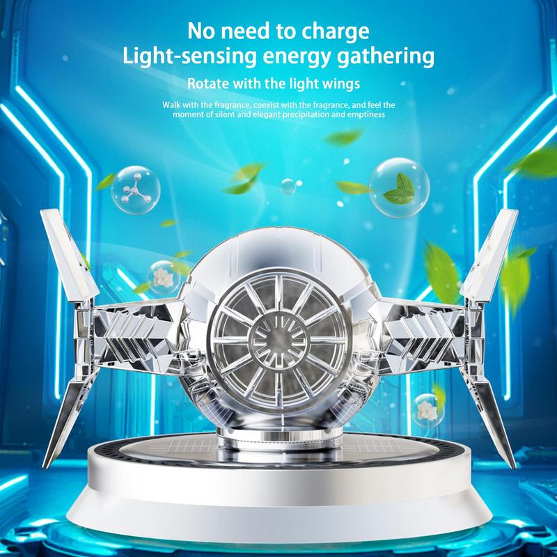 Dekorace interiéru auta Solární Mecha rotační parfémový difuzér Dekorace Car Mecha rotační osvěžovač parfémů