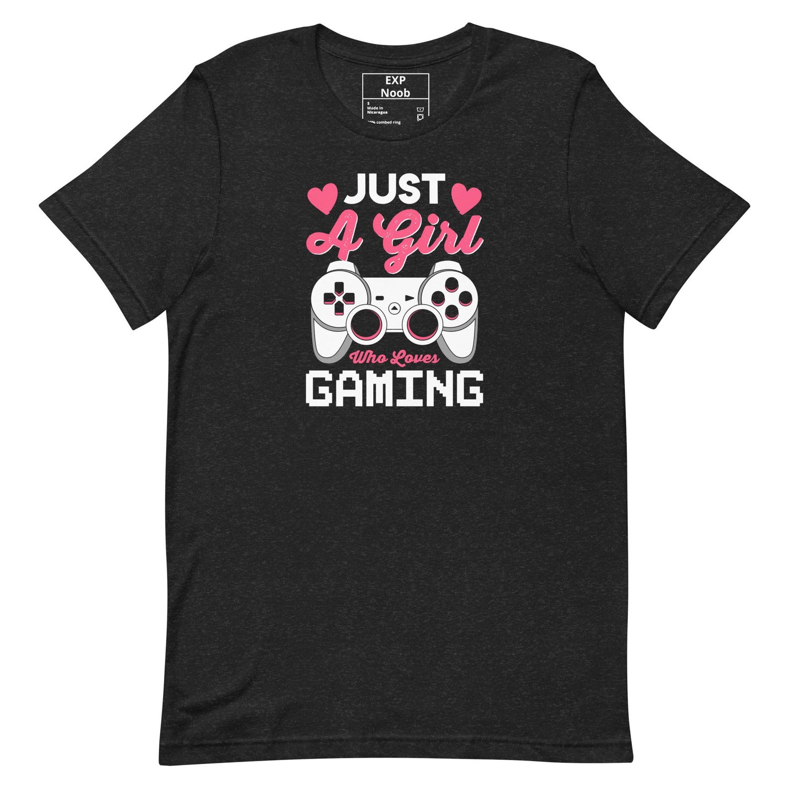 Just A Girl Who Loves Gaming | Gamer Girl Graphic T-Shirt 3XL