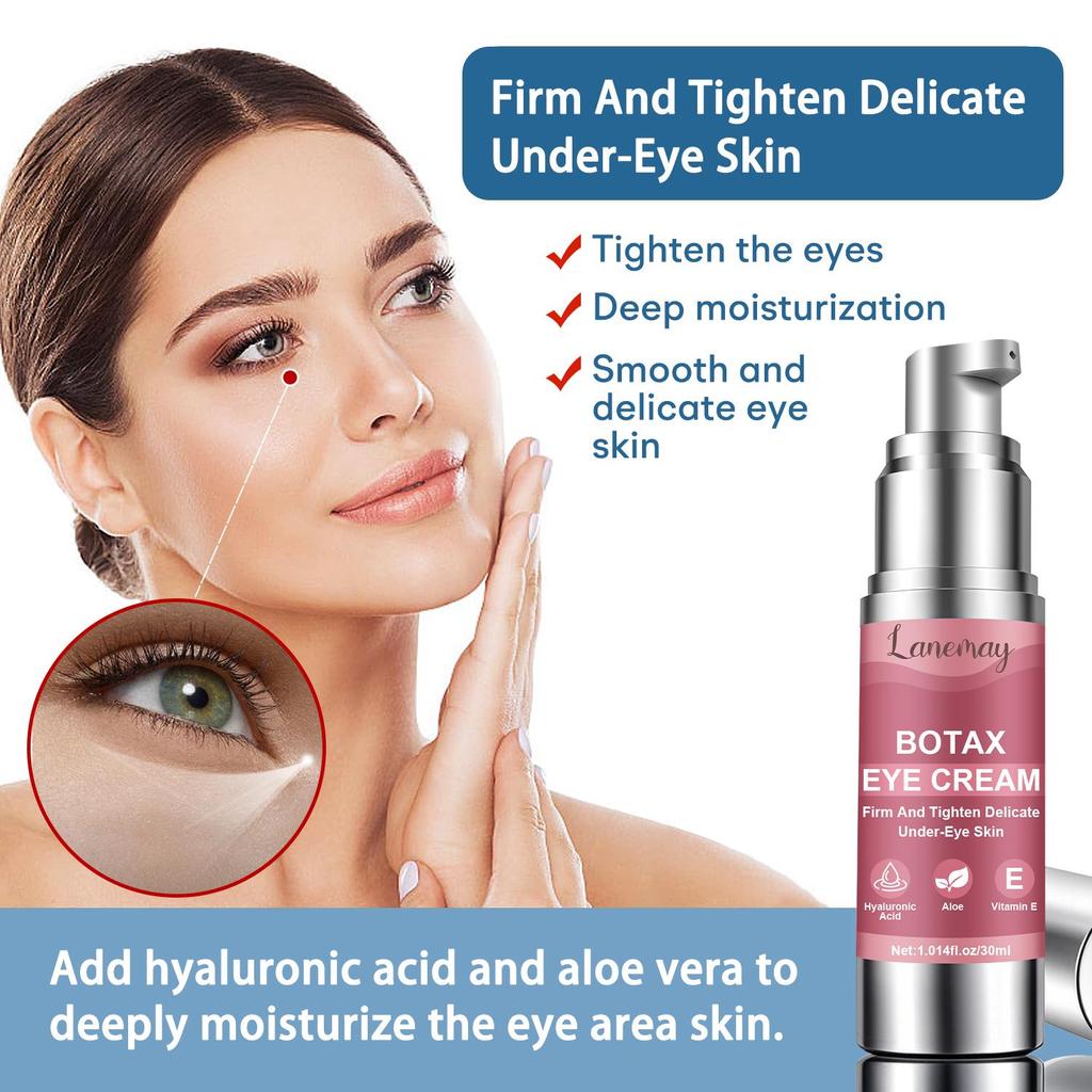 Botax Eye Cream-Deep Moisturization, Tighten For Under-eye Skin-Remove Dark Circles And Eye Bags, 30ml