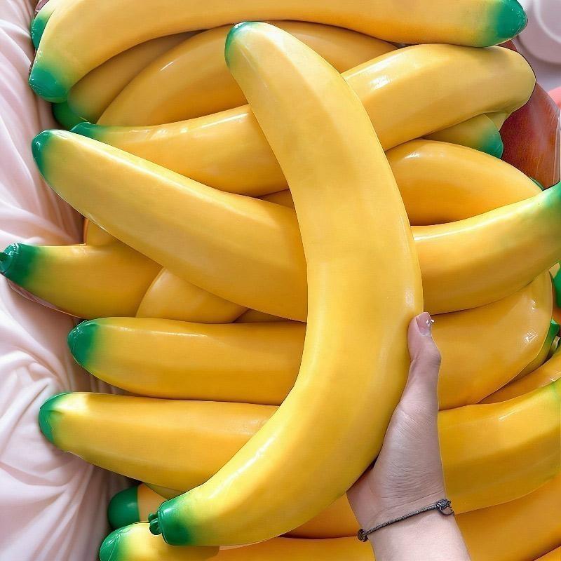 Jumbo Squishy Bannana Simulation Giant Squeezing Stress Ball Slow Rebound Toy Adult Children's Stress Relieving Gifts Home Decor