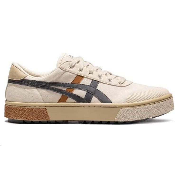 Asics Court Trail Retro Fashion Durable Breathable Low-Top Sneakers Unisex Sneakers Gray 1203A364-020