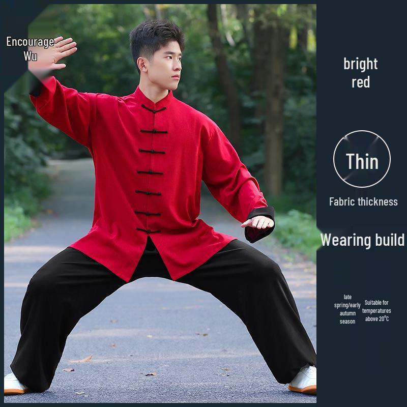 Li Wu High-End Tai Chi Anzug für Damen und Herren für die Herbst-/Wintersaison für die Morgenpraxis