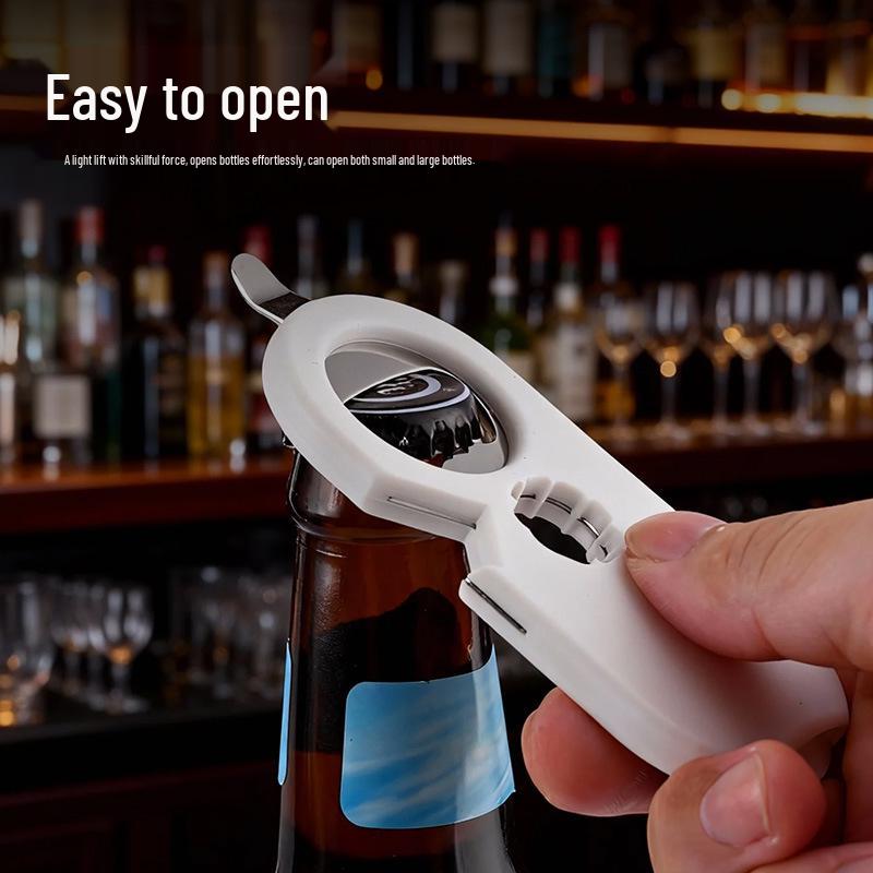 Magnetic Multifunctional Bottle Opener & Refrigerator Magnet - Beer and Wine Gadget
