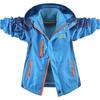 Boys' 3-in-1 Detachable Jacket: Spring, Autumn & Winter Velvet-Enhanced Trendy Outerwear for Kids