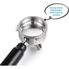 Portafiltro de Café Presurizado de 58 MM de 1 Agujero para Taza Simple/Doble Compatible con Portafiltro de 58 mm Herramienta para Café Espresso