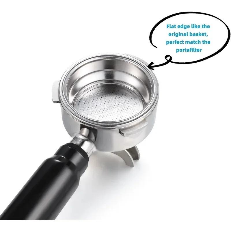 Portafiltro de Café Presurizado de 58 MM de 1 Agujero para Taza Simple/Doble Compatible con Portafiltro de 58 mm Herramienta para Café Espresso