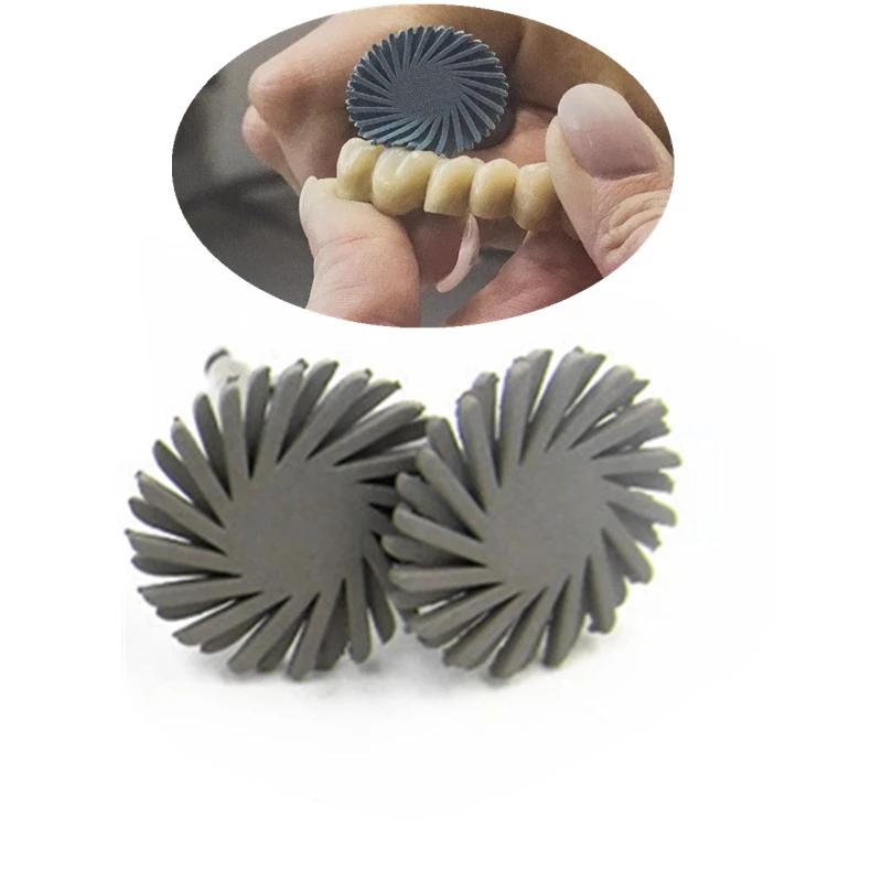 6Pcs/Pack Dental Composite Polishing Diamond System Disc Oral Hygiene Teeth Polishing Kits Spiral Flex Brush