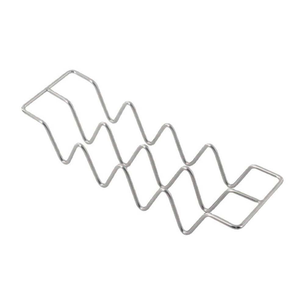 Wave Shape Stainless Steel Dishwasher Taco Shell Stand Kitchen Tools Tray Plate Taco Holder