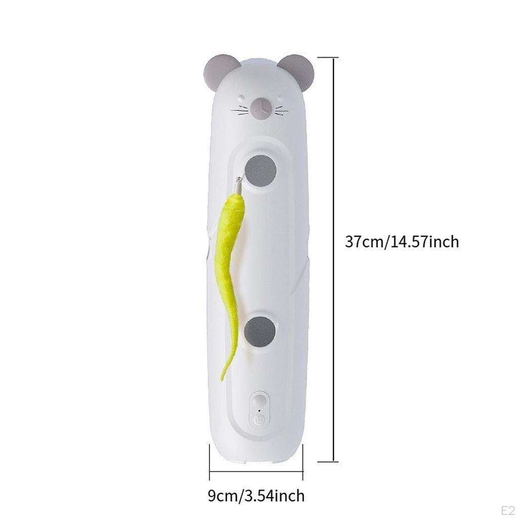 Elektrisches Katzenspielzeug zum Necken Automatisches Rollen Wiederaufladbar Aktivität Interaktiv Intelligent